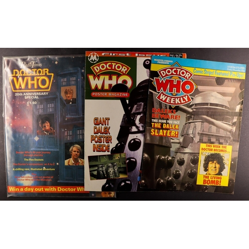 43 - DR WHO  - MAGAZINE RANGE. A variety of magazines, fanzines, comic books and other ephemera. Includes... 