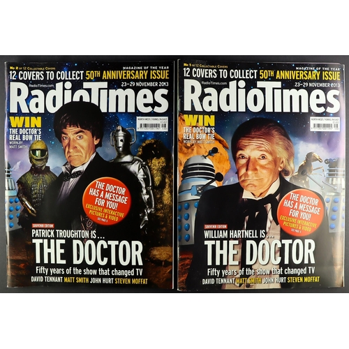 44 - DR WHO  - RADIO TIMES COVERS COLLECTION. The complete set of 12 covers for the 50th Anniversary (201... 