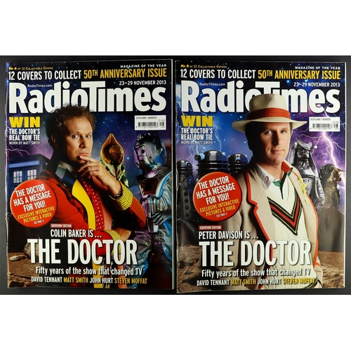 44 - DR WHO  - RADIO TIMES COVERS COLLECTION. The complete set of 12 covers for the 50th Anniversary (201... 