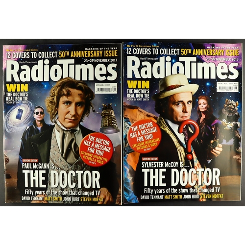 44 - DR WHO  - RADIO TIMES COVERS COLLECTION. The complete set of 12 covers for the 50th Anniversary (201... 