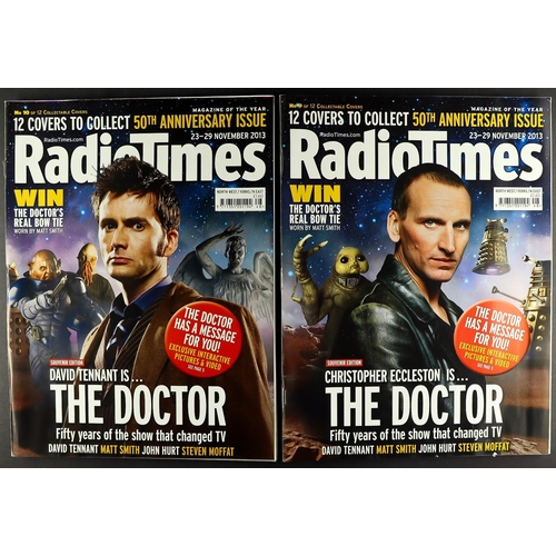 44 - DR WHO  - RADIO TIMES COVERS COLLECTION. The complete set of 12 covers for the 50th Anniversary (201... 