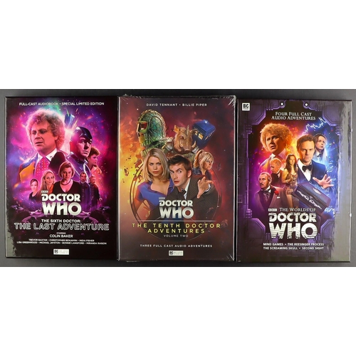 51 - DR WHO - AUDIO CD BOX-SETS. Includes 'Dark Eyes' (1-4), 'Unit' (8 different titles), 'Doom Coalition... 