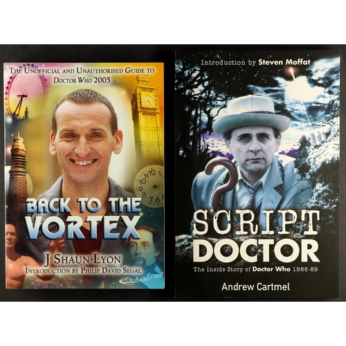 60 - DR WHO - BOOK COLLECTION. Includes scripts, encyclopedias, behind the scenes, graphic novels, guides... 