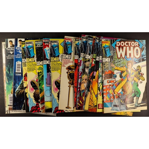 67 - DR WHO - COMIC BOOKS AND GRAPHIC NOVELS by Marvel and Titan. Includes the Doctor's first American Co... 