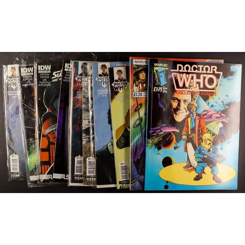 67 - DR WHO - COMIC BOOKS AND GRAPHIC NOVELS by Marvel and Titan. Includes the Doctor's first American Co... 