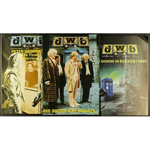 72 - DR WHO - DREAM WATCH BULLETIN (DWB) MAGAZINE #1 ONWARDS. Comprising of 1-22, 24-34, 38-40, 44, 45, 4... 