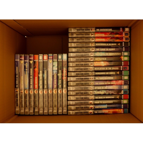 73 - DR WHO - DVD COLLECTION INCLUDING SIGNED. Comprising of William Hartnell x9, Patrick Troughton x11, ... 