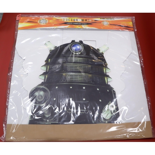 81 - DR WHO - LIFE-SIZE DALEK cardboard cut-out (sealed). Lot 81 [a]