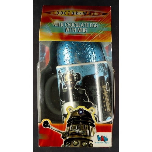 84 - DR WHO - MILK CHOCOLATE ITEMS. For display and collectable interest only. Includes Easter Eggs and A... 