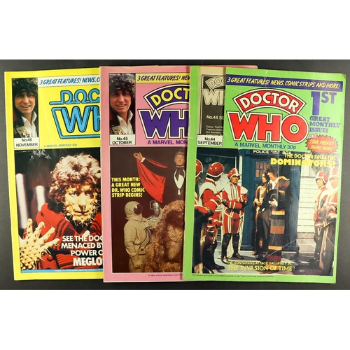 85 - DR WHO - MONTHLY MAGAZINE. Comprising of numbers 44-84. No 44 - the first of the monthly format - ha... 