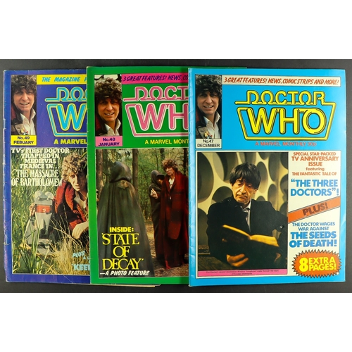 85 - DR WHO - MONTHLY MAGAZINE. Comprising of numbers 44-84. No 44 - the first of the monthly format - ha... 