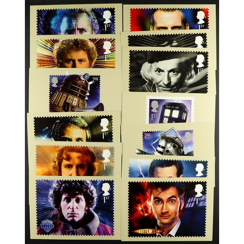 94 - DR WHO - STAMPS AND COVERS WITH SIGNED. Multiple signatures which include Tom Baker, Sylvester McCoy... 