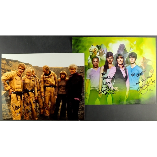 95 - DR WHO - STILLS, INCLUDING SIGNED. Approximately x70 12.5 x 8.5 cm; x8 20 x 15cm; x11 25 x 20cm and ... 