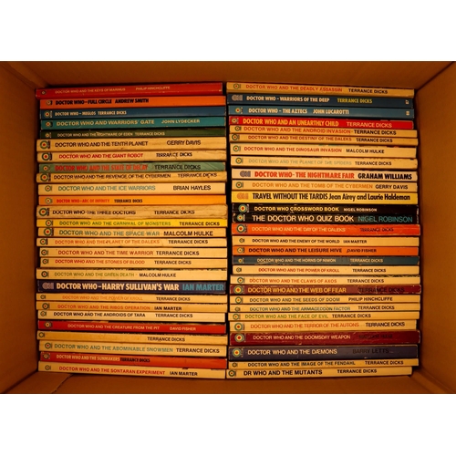 96 - DR WHO - TARGET PAPERBACK NOVELS. Approximately 160 books. Generally good. Lot 96 [a]