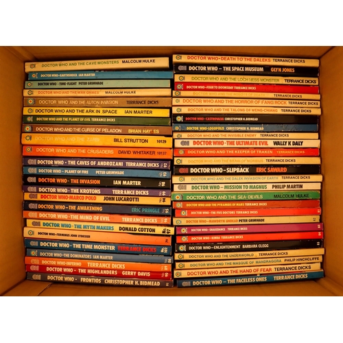 96 - DR WHO - TARGET PAPERBACK NOVELS. Approximately 160 books. Generally good. Lot 96 [a]