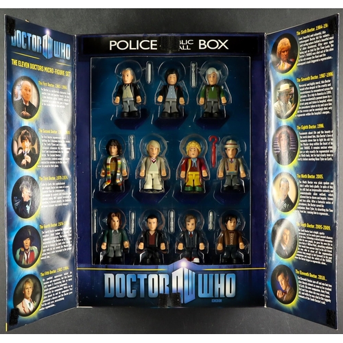 98 - DR WHO - UNOPENED BOXED ITEMS comprising of 'The Eleven Doctors Figure Set', 'The Eleven Doctors Mic... 