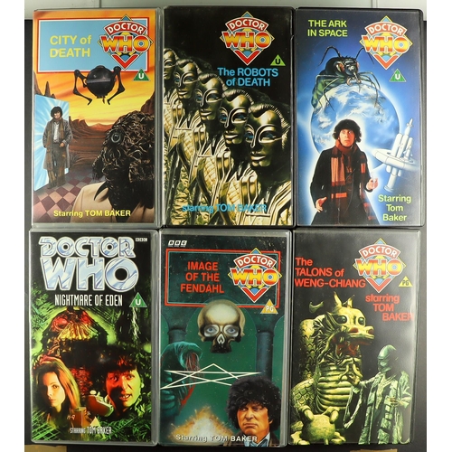 99 - DR WHO - VHS COLLECTION. Consisting of William Hartnell x14, Patrick Troughton x9, Jon Pertwee x15, ... 