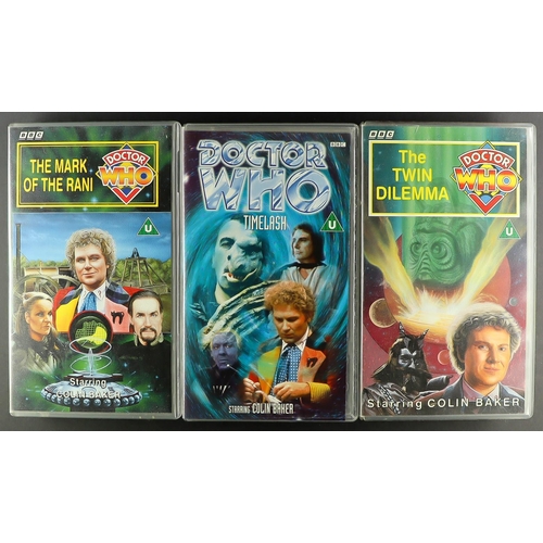 99 - DR WHO - VHS COLLECTION. Consisting of William Hartnell x14, Patrick Troughton x9, Jon Pertwee x15, ... 