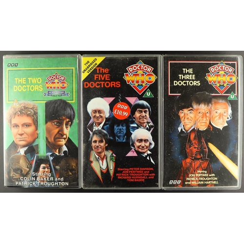 99 - DR WHO - VHS COLLECTION. Consisting of William Hartnell x14, Patrick Troughton x9, Jon Pertwee x15, ... 