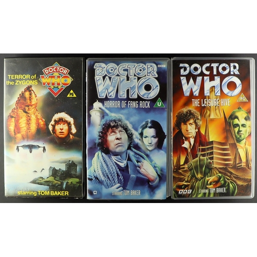 99 - DR WHO - VHS COLLECTION. Consisting of William Hartnell x14, Patrick Troughton x9, Jon Pertwee x15, ... 