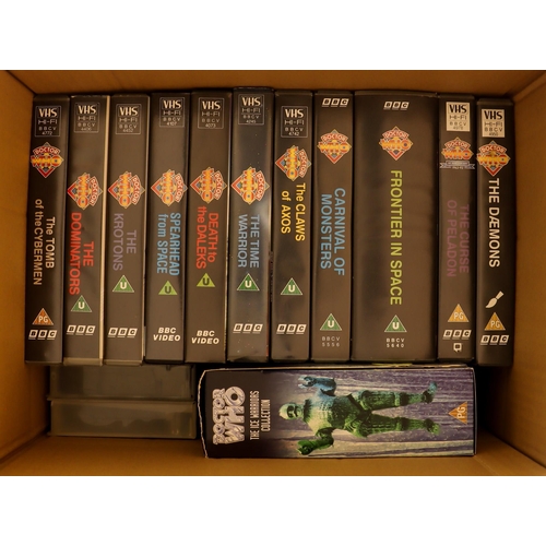 99 - DR WHO - VHS COLLECTION. Consisting of William Hartnell x14, Patrick Troughton x9, Jon Pertwee x15, ... 