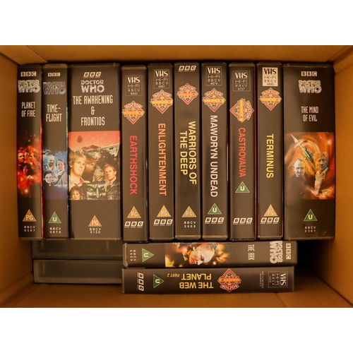 99 - DR WHO - VHS COLLECTION. Consisting of William Hartnell x14, Patrick Troughton x9, Jon Pertwee x15, ... 