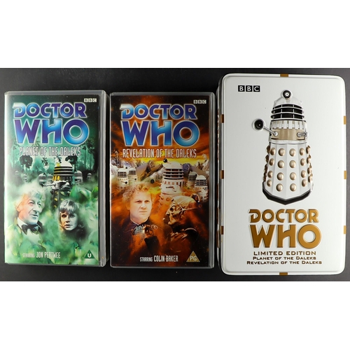 100 - DR WHO - VHS LIMITED EDITIONS. Comprising of 'Planet of the Daleks and Revelation of the Daleks' (ti... 