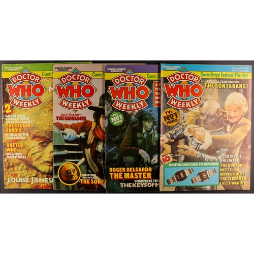 101 - DR WHO - WEEKLY MAGAZINE 1# ONWARDS. Includes the rare 1st edition with the free transfers (front co... 