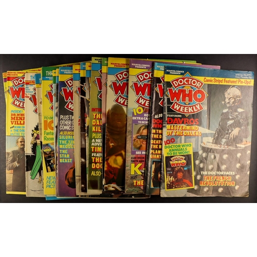 101 - DR WHO - WEEKLY MAGAZINE 1# ONWARDS. Includes the rare 1st edition with the free transfers (front co... 