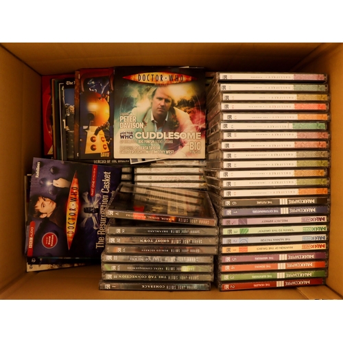 105 - DR WHO RELATED AUCTION CDs INCLUDING SIGNED. Includes 'Dalek Empire' (10 different), 'Sarah Jane Smi... 