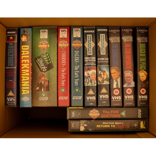 106 - DR WHO RELATED VHS COLLECTION. Includes the 'Years' series for Hartnell, Troughton, Pertwee, Tom Bak... 