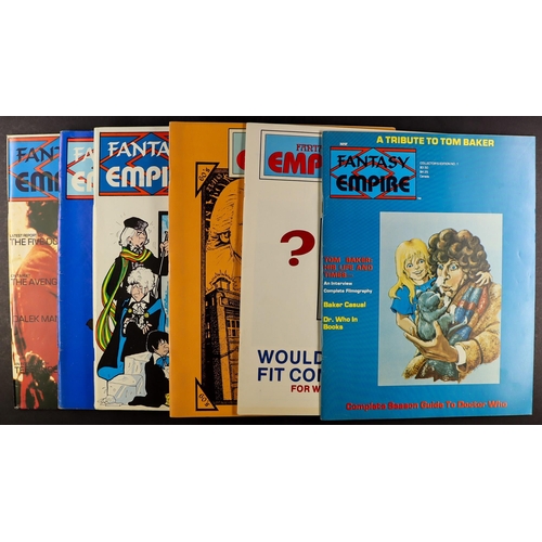 107 - DR WHO RELATED - 1980s FANTASY EMPIRE MAGAZINES. 22 different magazines. Includes #1-3 (1984).  Lot ... 