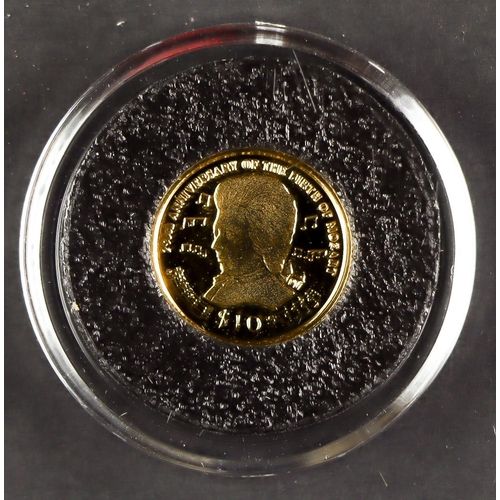 119 - GOLD COIN Br. Virgin Islands 2006 $10 gold Mozart 1/25oz. Lot 119 [a]