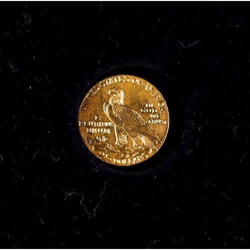 121 - GOLD COIN USA 1909 gold quarter Indian Head, weight 4.18g (3.762g pure gold)  Lot 121 [a]