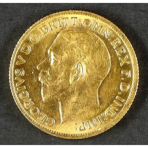 124 - GOLD SOVEREIGN 1925 with 'S' (Sydney) mint mark. Lot 124 [c]