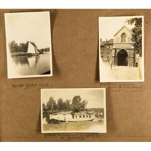 126 - GREETINGS POSTCARDS AND CARDS in albums and loose. Also includes a few pictorial cards and various p... 