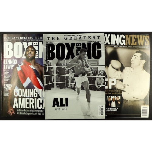 139 - MAGAZINES - BOXING NEWS 2006 - 2021. Approximately 440 magazines. Nearly all are in protective punch... 