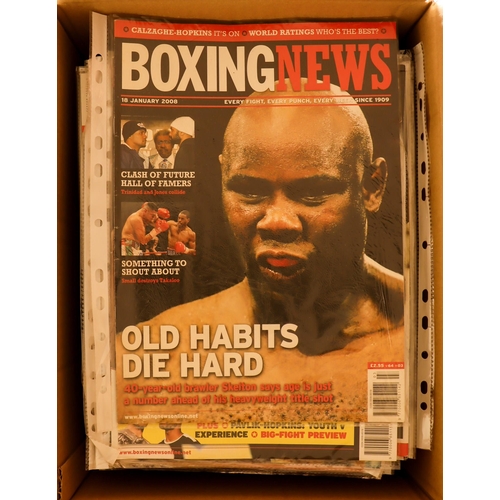 139 - MAGAZINES - BOXING NEWS 2006 - 2021. Approximately 440 magazines. Nearly all are in protective punch... 