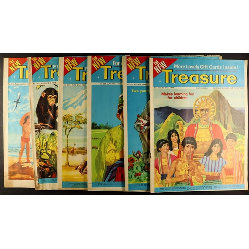 142 - MAGAZINES - TREASURE 1967 - 1971 Includes the final issue (with faults) #418, Jan 16th. (Approx 100)... 