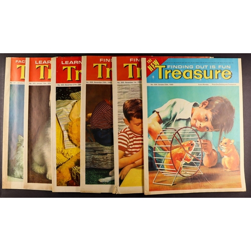 142 - MAGAZINES - TREASURE 1967 - 1971 Includes the final issue (with faults) #418, Jan 16th. (Approx 100)... 