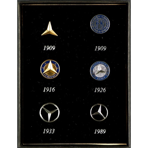 145 - MERCEDES-BENZ PINS in presentation box. (6) Lot 145 [c]