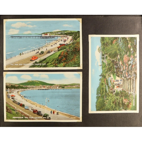 175 - POSTCARDS IN ALBUMS. A range of 26 albums conveying a variety of places and topics. Both UK and over... 