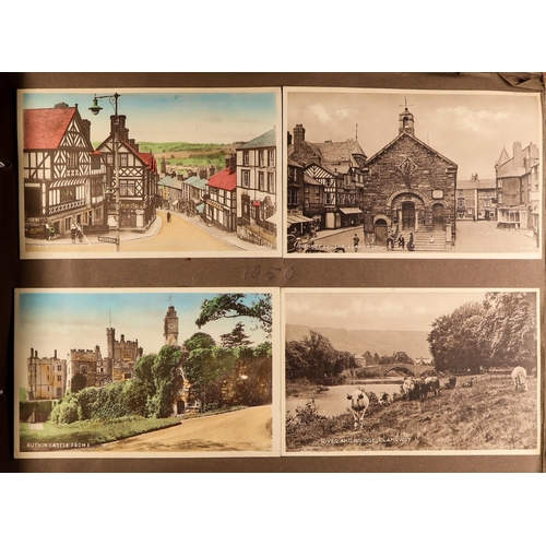 175 - POSTCARDS IN ALBUMS. A range of 26 albums conveying a variety of places and topics. Both UK and over... 