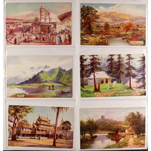 175 - POSTCARDS IN ALBUMS. A range of 26 albums conveying a variety of places and topics. Both UK and over... 