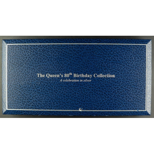 184 - SILVER PROOF COINS British 2006 80th birthday of HM Queen Elizabeth II collection of 13 silver proof... 