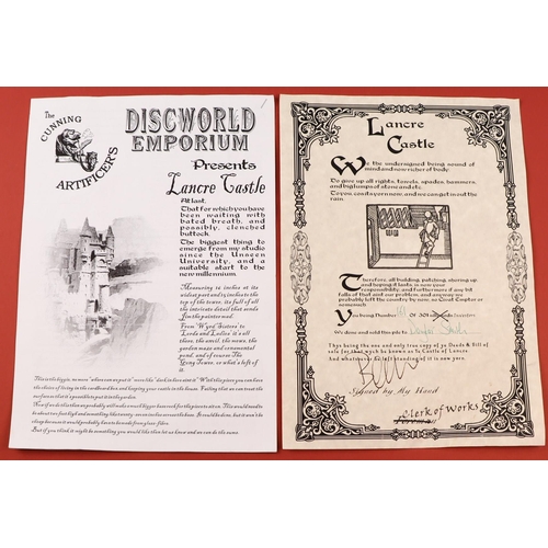 195 - TERRY PRATCHETT - DISCWORLD MODEL: LANCRE CASTLE. by The Cunning Artificer. Limited edition of 301. ... 