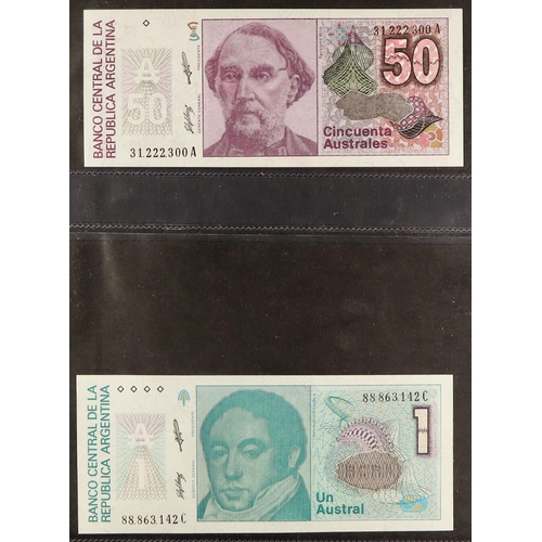 210 - WORLD BANKNOTES 20th Century various uncirculated banknotes, includes British Armed Forces to £5, va... 