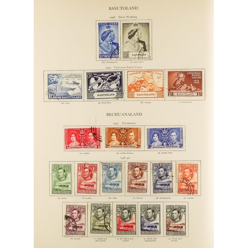 219 - KING GEORGE VI COMPREHENSIVE COLLECTION of mint and used stamps in a well-filled SG 