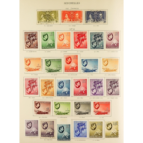 219 - KING GEORGE VI COMPREHENSIVE COLLECTION of mint and used stamps in a well-filled SG 