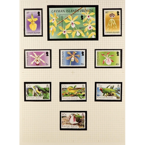 223 - FLOWERS 1950's-2000's GIGANTIC WORLD NEVER HINGED MINT COLLECTION in hingeless mounts in 43 albums, ... 